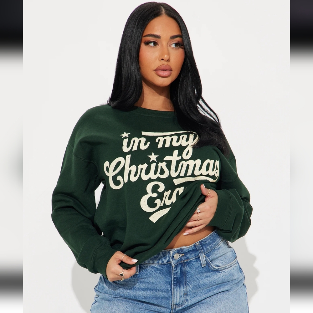 In My Christmas Era Sweatshirt - Green